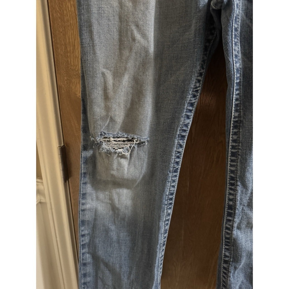 Ariat Mens M2 Relaxed Boot Cut Denim Jeans Distressed Size 35 X 32 Mid Rise - Picture 4 of 11